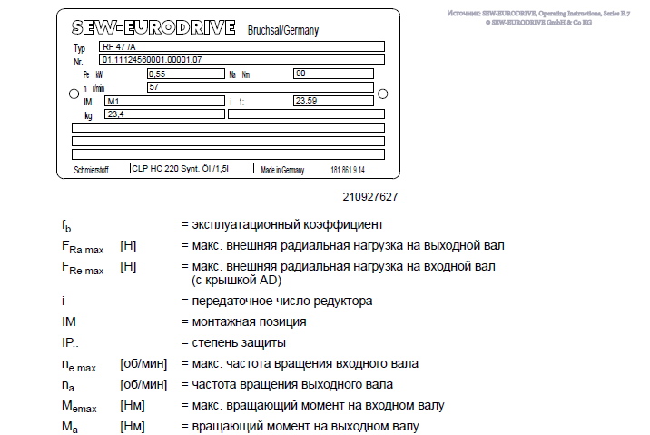 Заводская табличка редуктора SEW-EURODRIVE и пример расшифровки.jpg