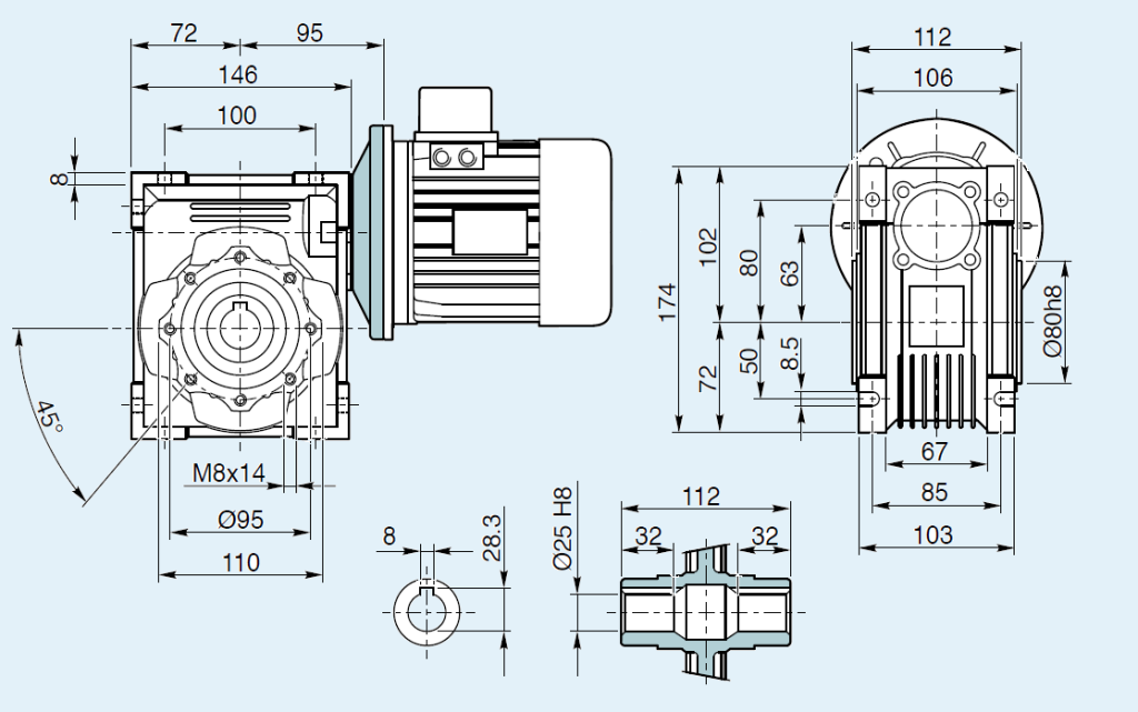 Продольный разрез червячного мотор-редуктора.png