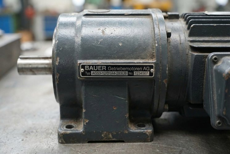 Мотор редуктор bauer ag53 12 d1a4 283ub